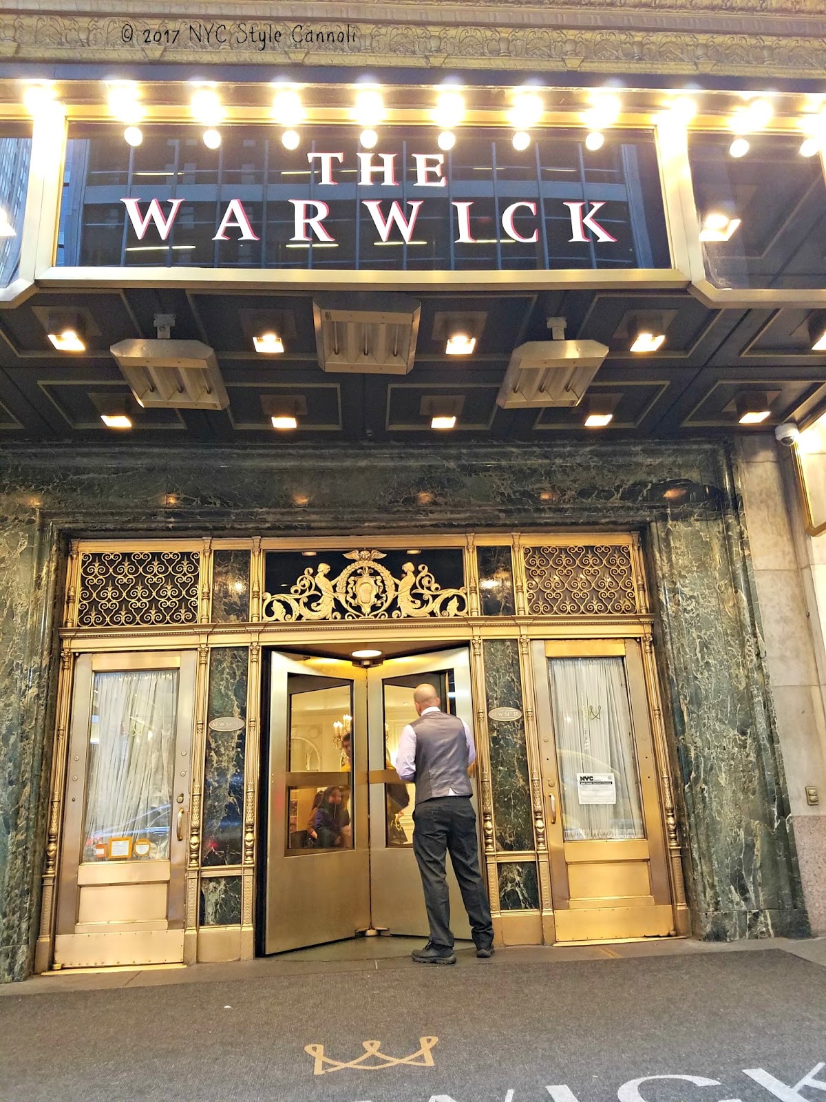 The Warwick New York Hotel Review NYC, Style & a little Cannoli