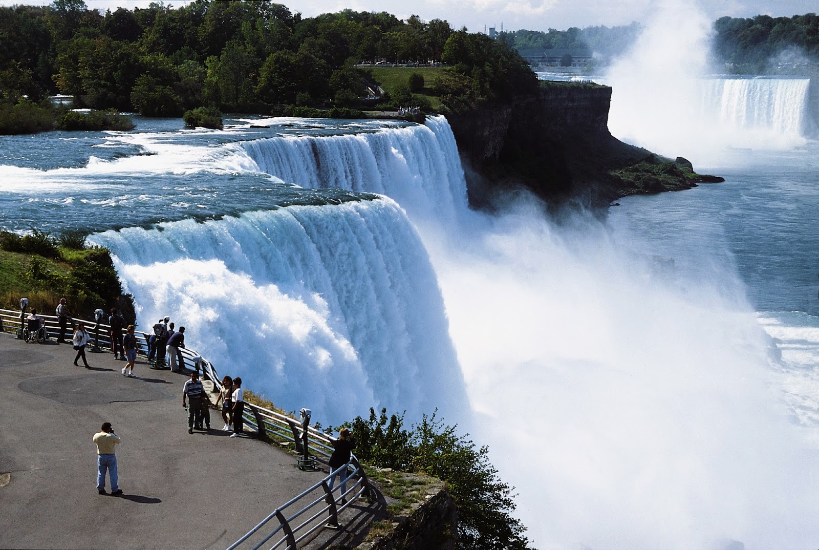 World Visits To Niagara Falls Colorful View In Ontario Canada